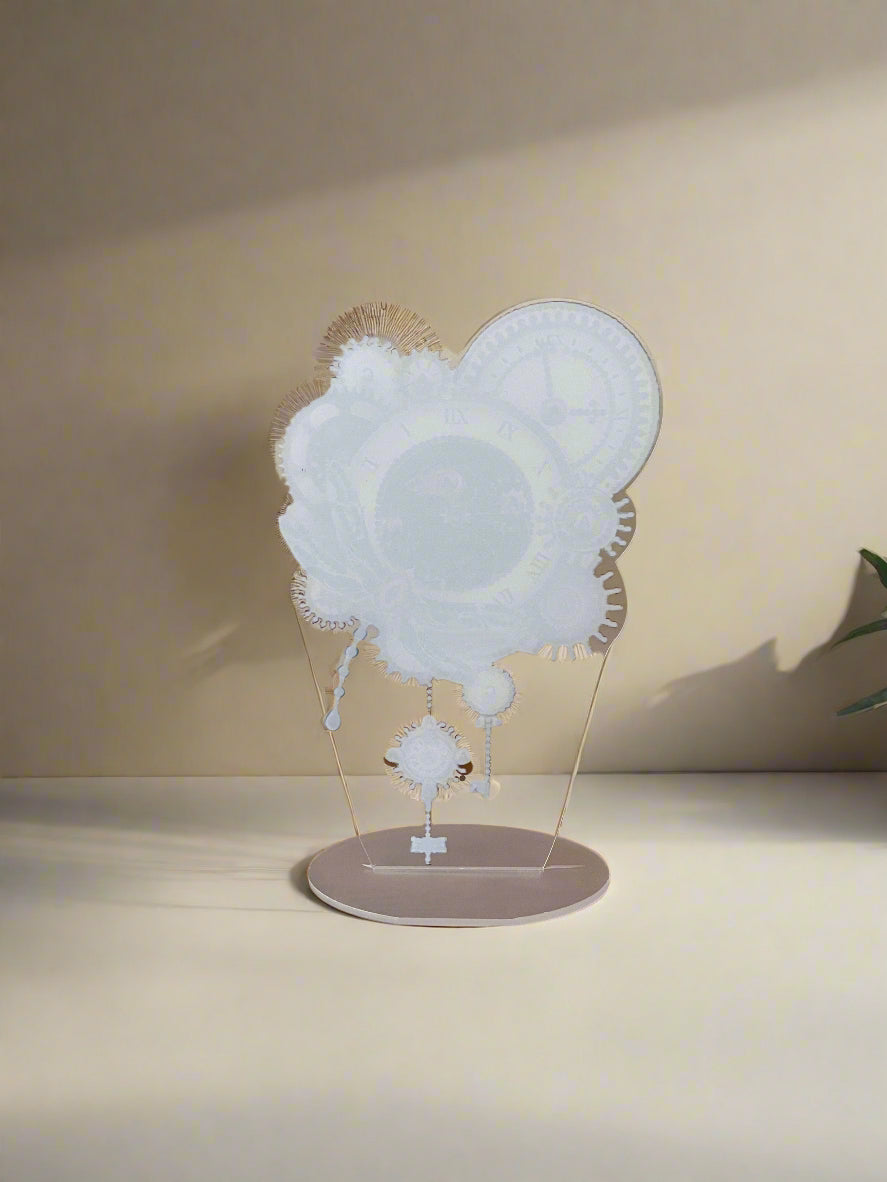 Steampunk Dragonfly Clock Decor