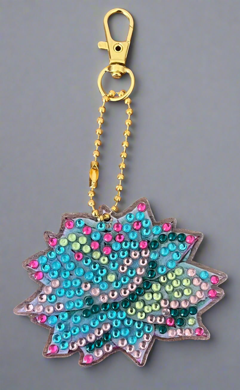 Diamond Succulent Keychains