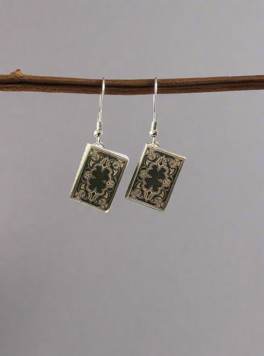 Hidden Note Book Earrings