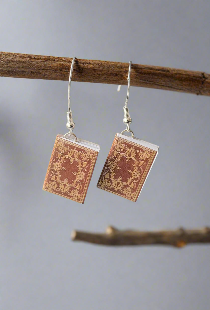 Hidden Note Book Earrings