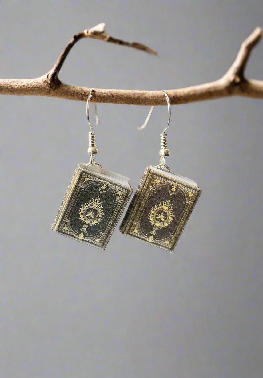Hidden Note Book Earrings