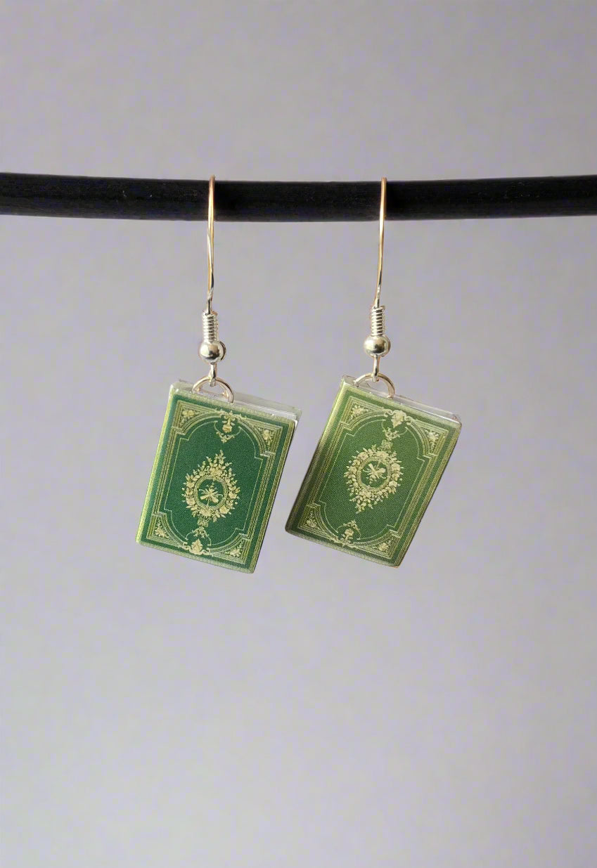 Hidden Note Book Earrings