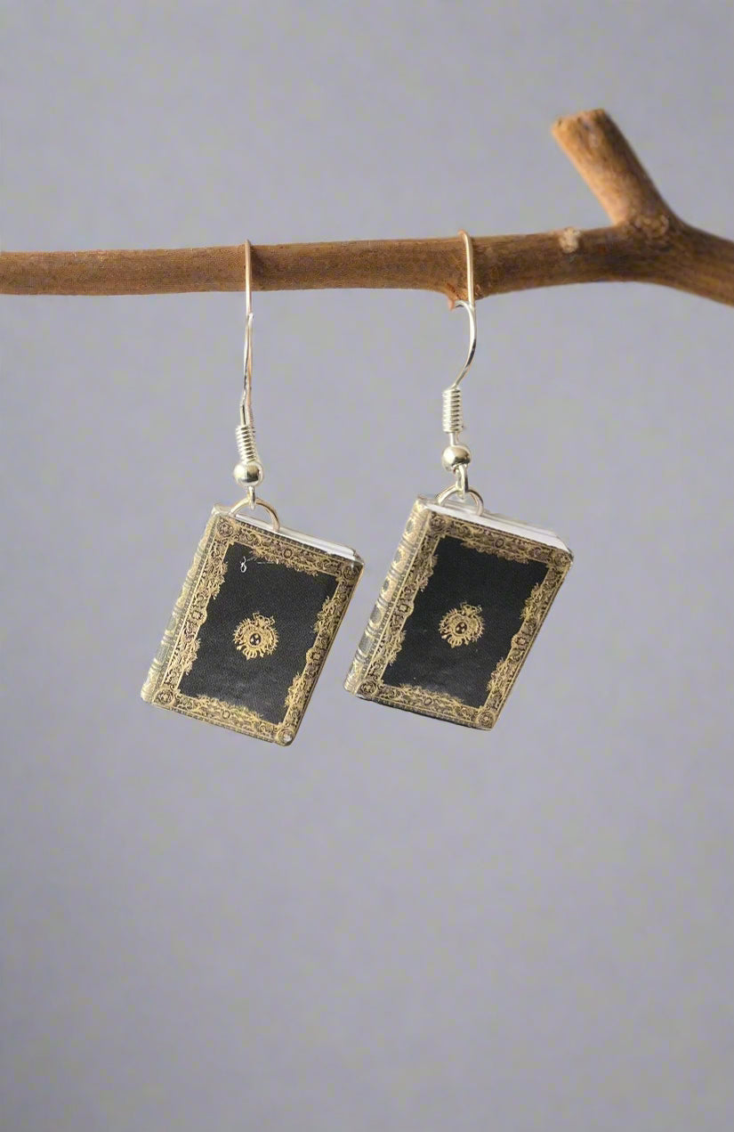 Hidden Note Book Earrings