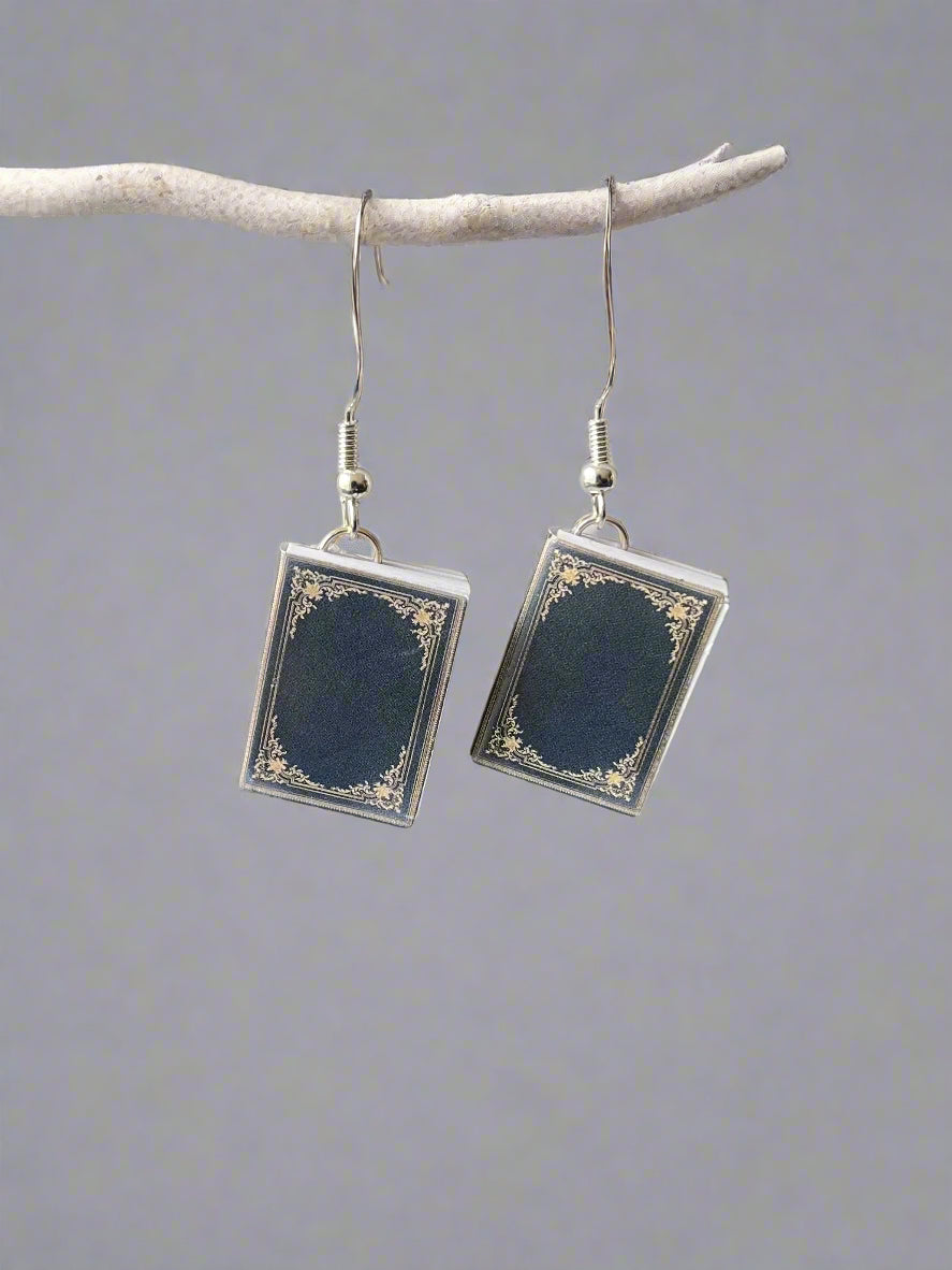 Hidden Note Book Earrings