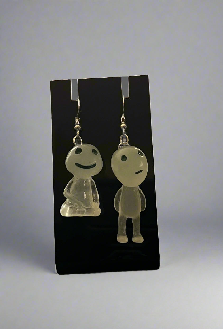 Glow-in-the-Dark Alien Fairy Sprite Earrings