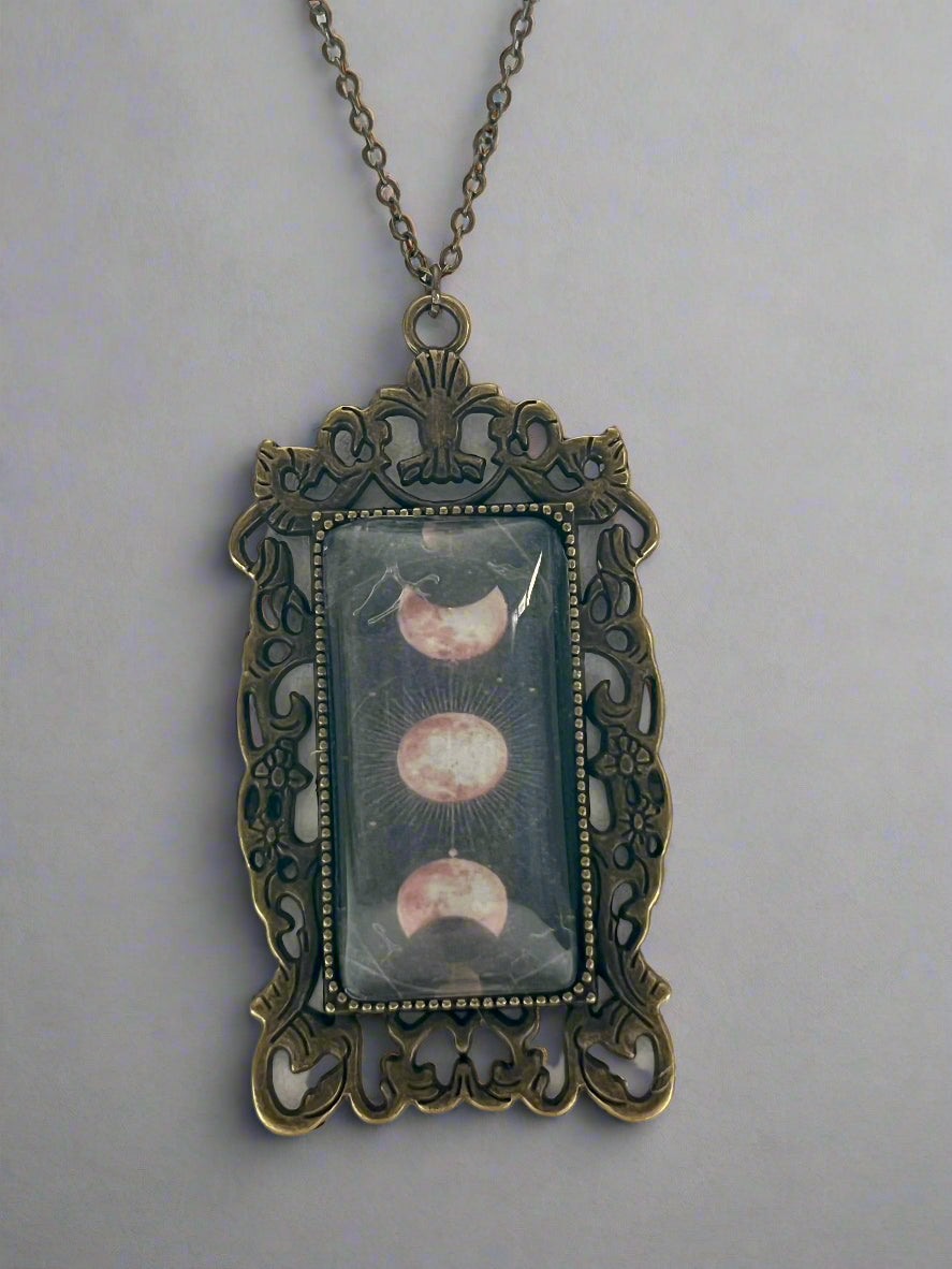 Vintage Space Pendant Necklace
