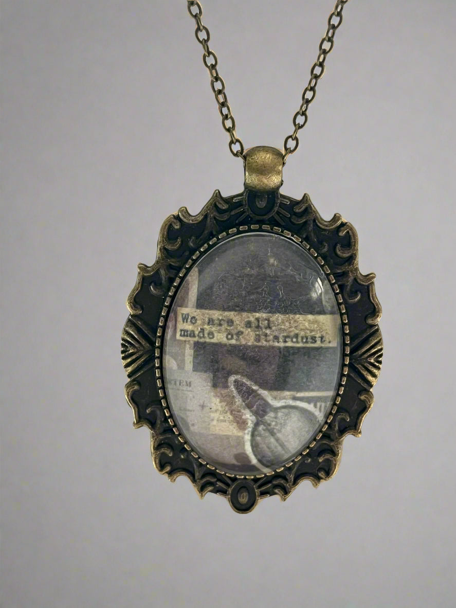 Vintage Space Pendant Necklace