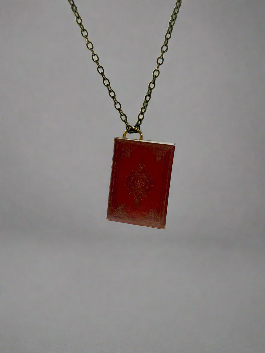 Hidden Note Book Necklaces