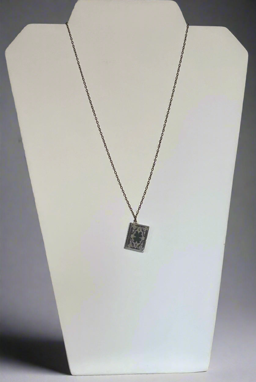 Hidden Note Book Necklaces