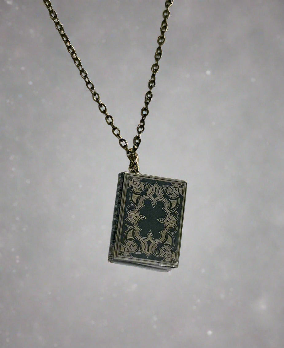 Hidden Note Book Necklaces