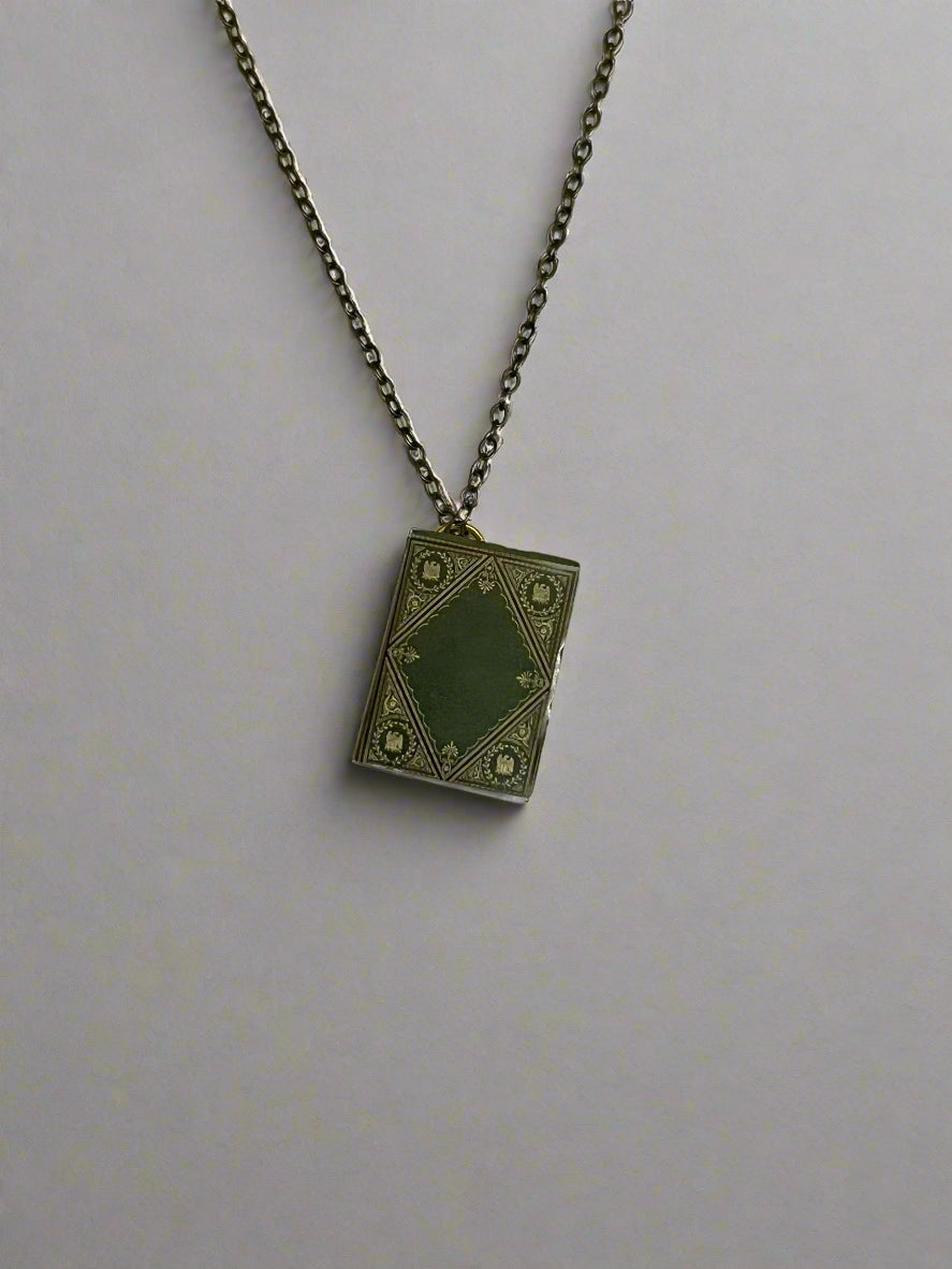 Hidden Note Book Necklaces
