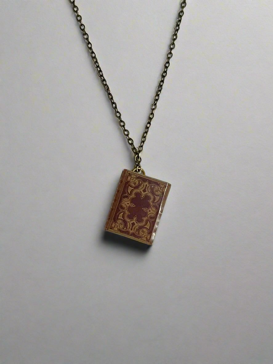 Hidden Note Book Necklaces
