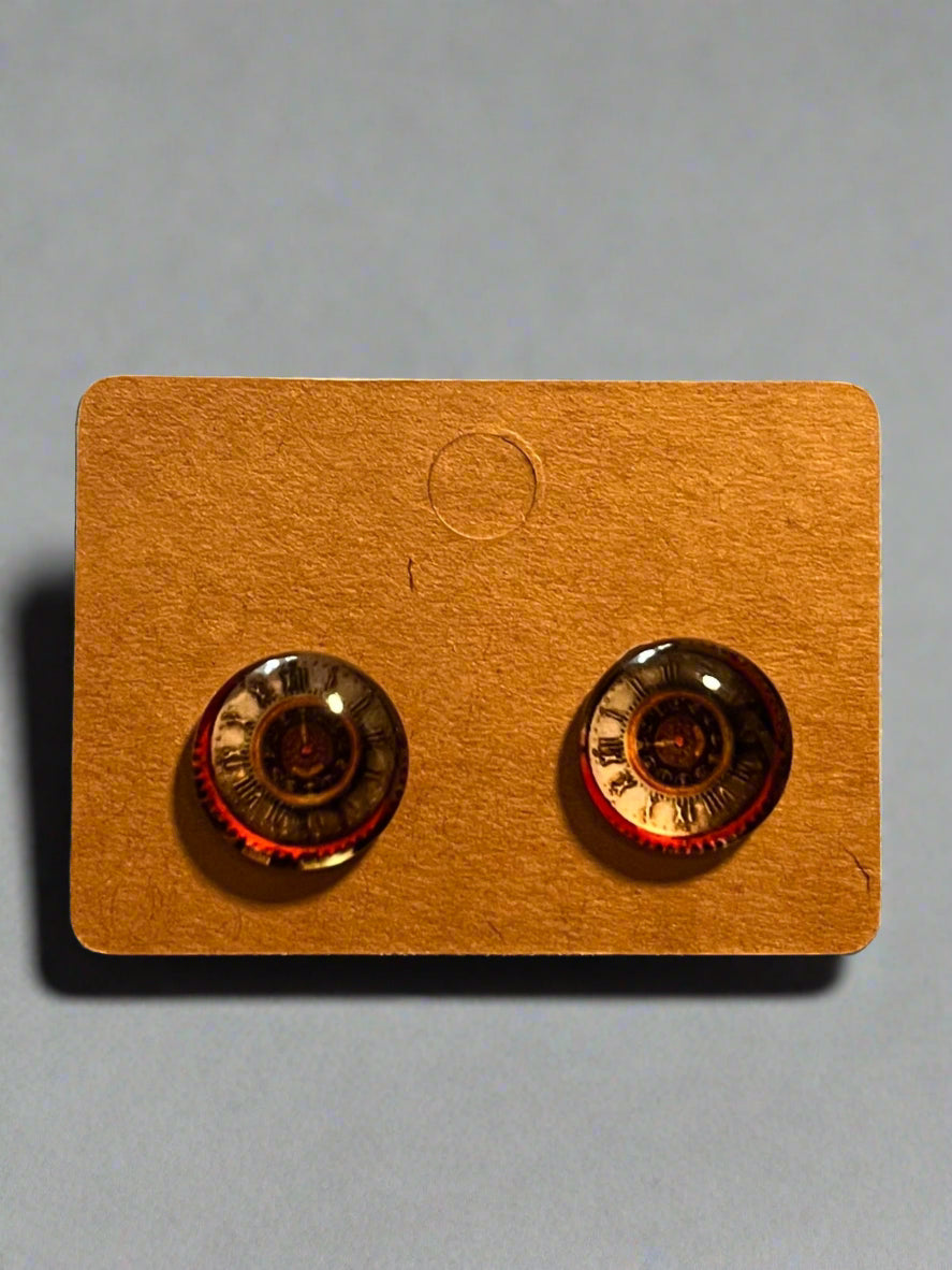 Steampunk Cabochon Earrings