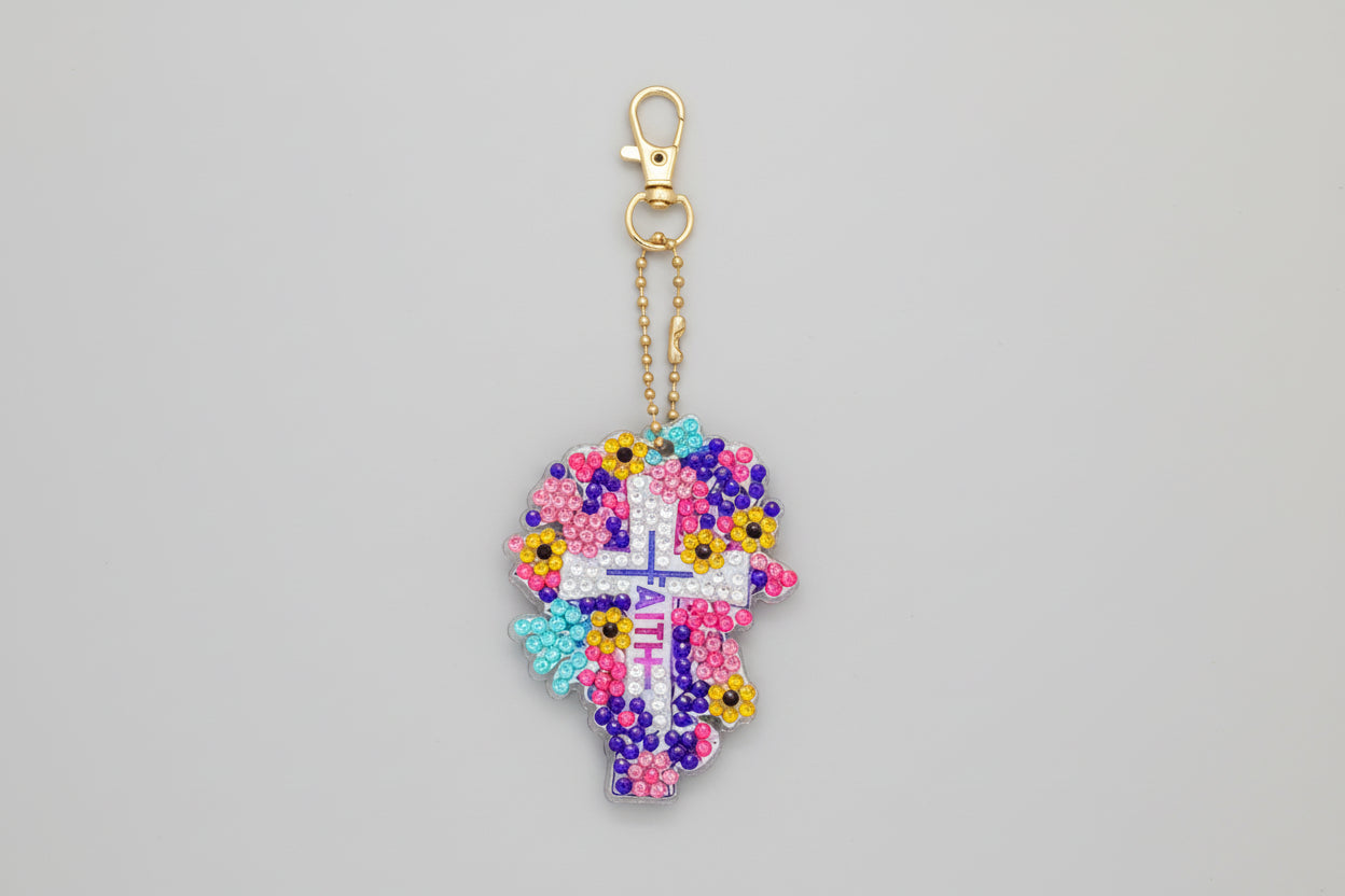 Floral Faith Keychains