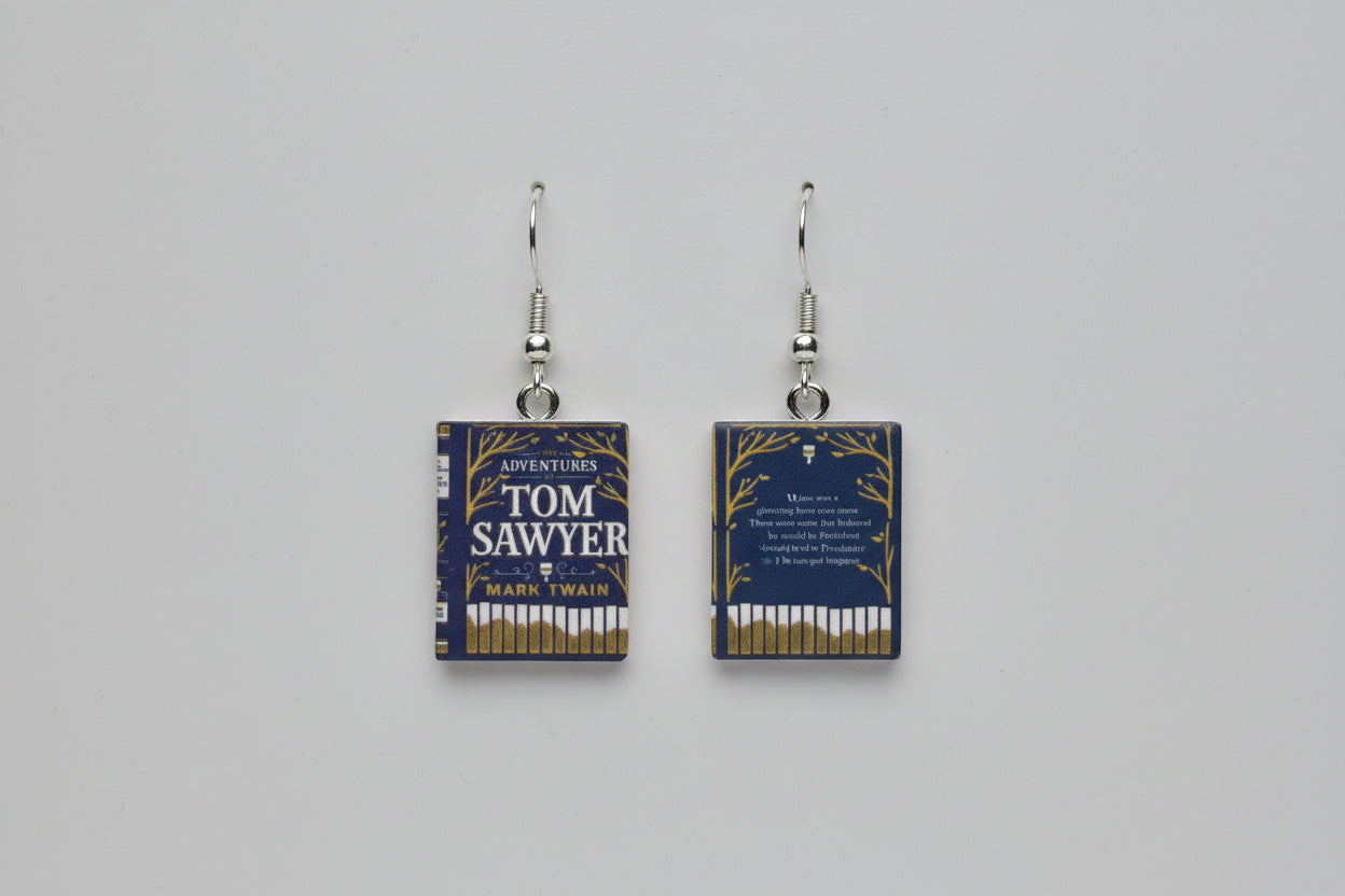 Mini Classic Book Earrings