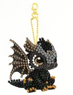 Night and Light Dragon Keychains