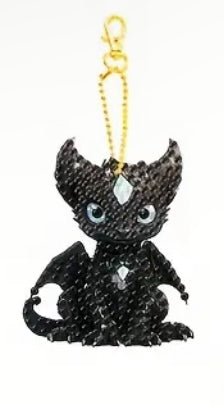 Night and Light Dragon Keychains