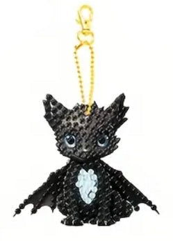 Night and Light Dragon Keychains