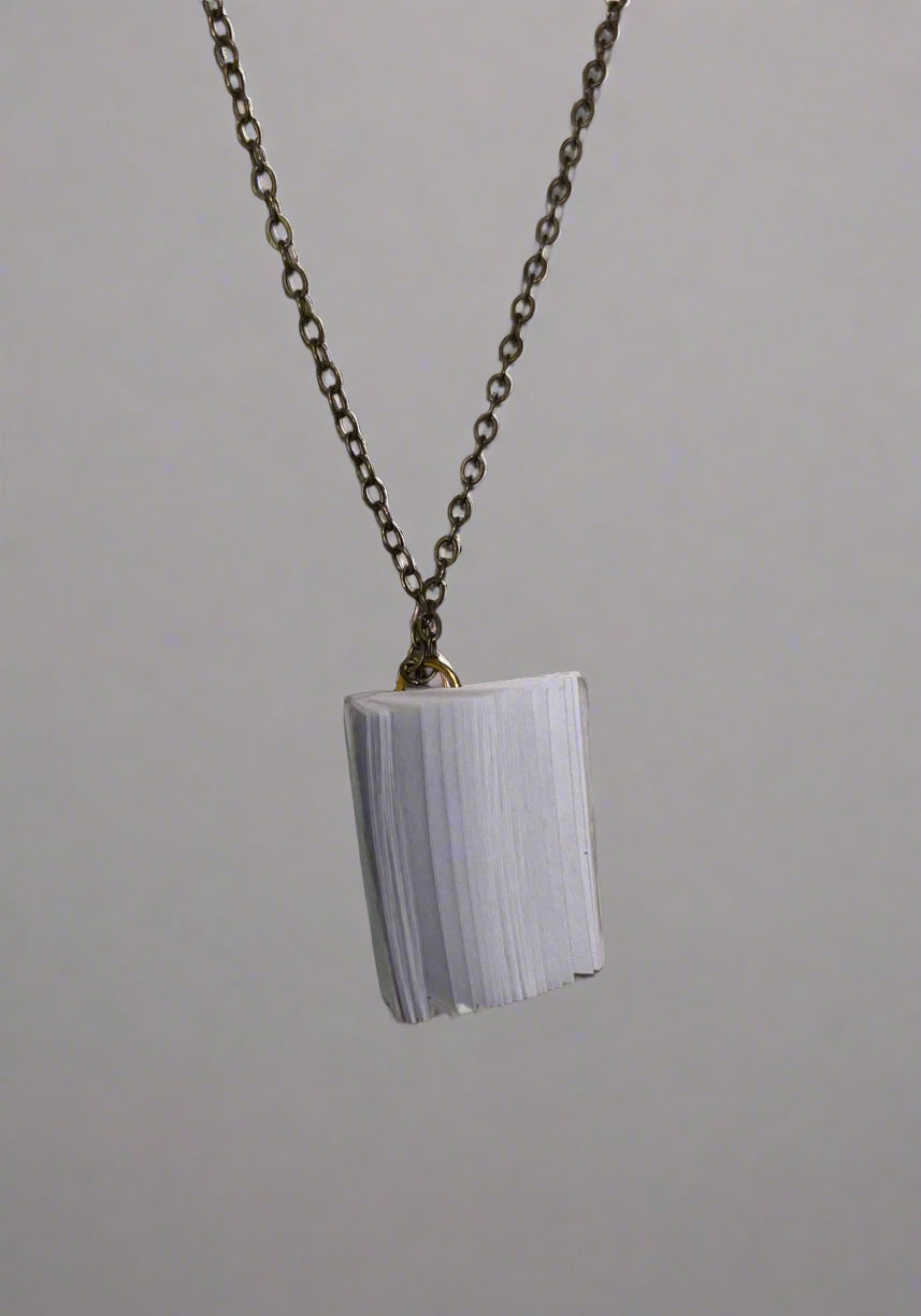 Hidden Note Book Necklaces
