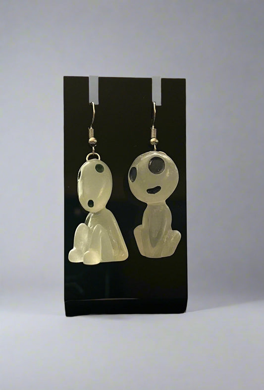 Glow-in-the-Dark Alien Fairy Sprite Earrings
