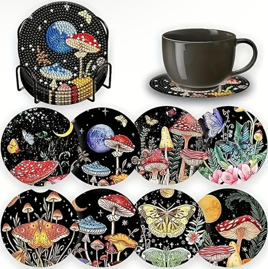 Mystic Mushroom Coasters