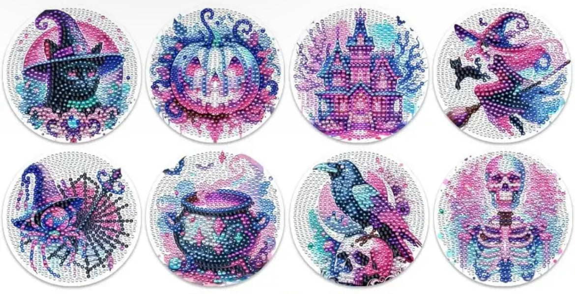 Mystic Halloween Coasters