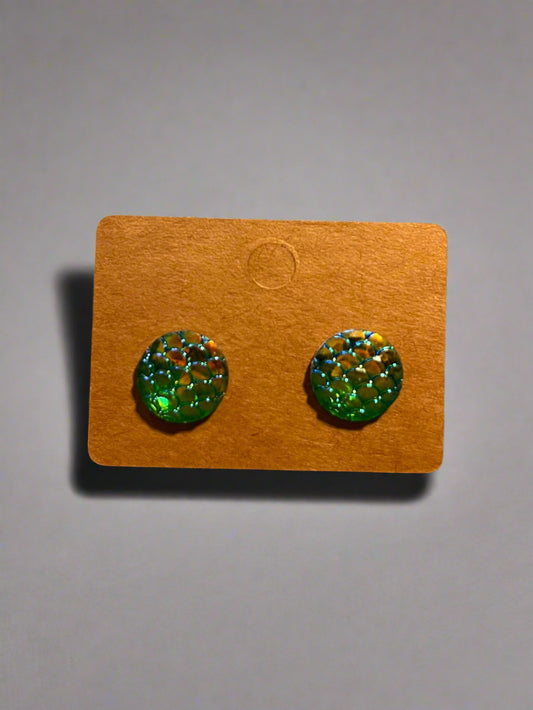 Color Shifting Scale Earrings