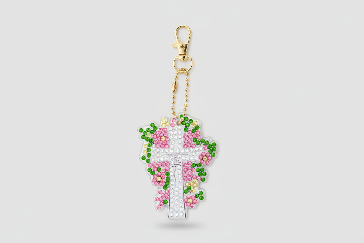 Floral Faith Keychains