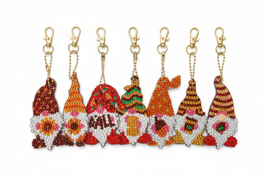 Fall Gnome Keychains