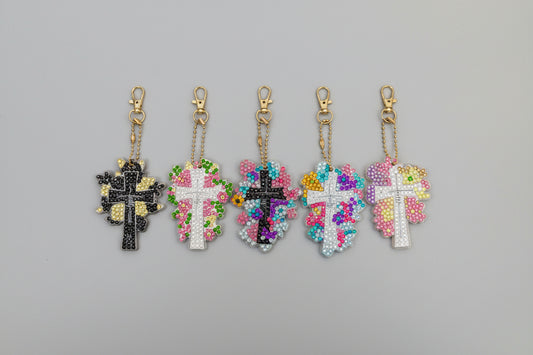 Floral Faith Keychains
