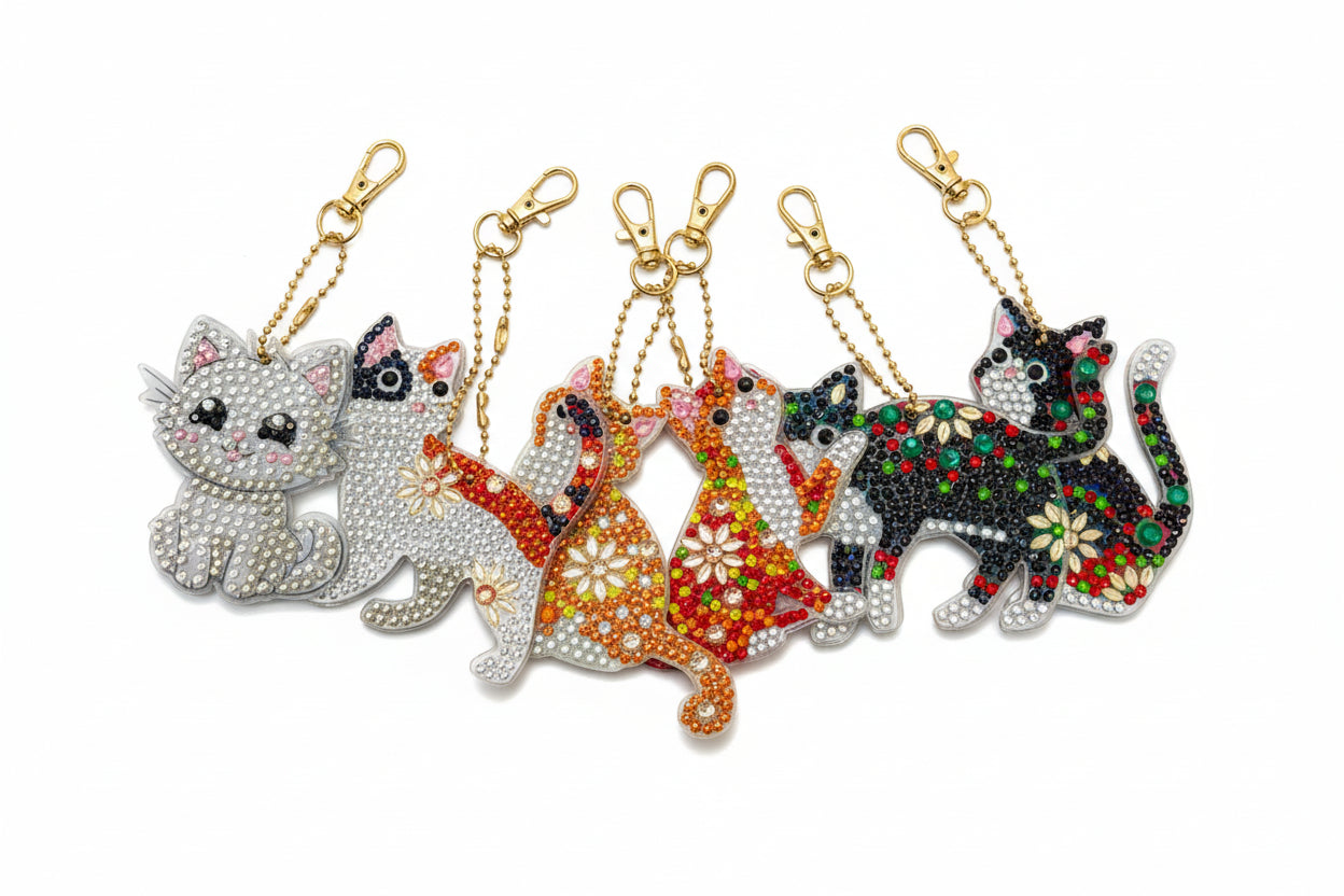 Cat Keychains – KJP Designs