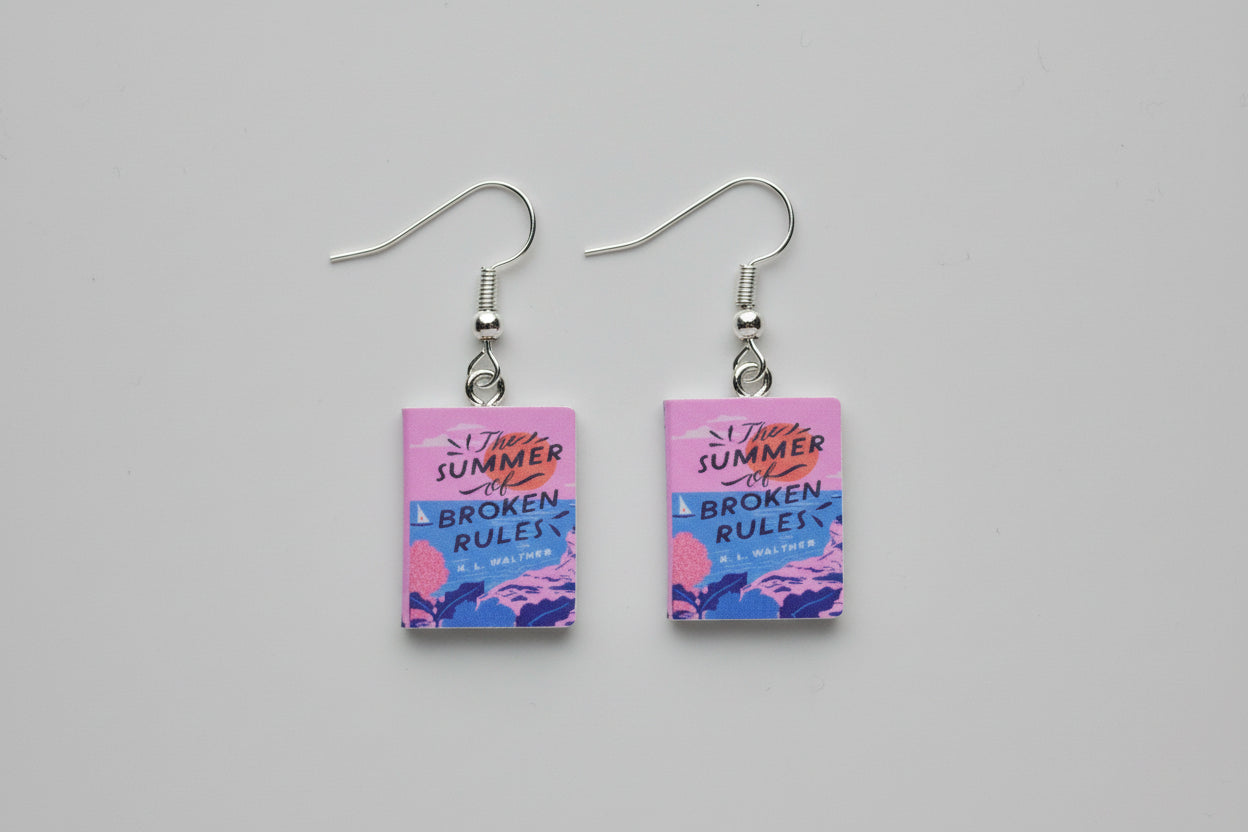 Mini Romance Book Earrings