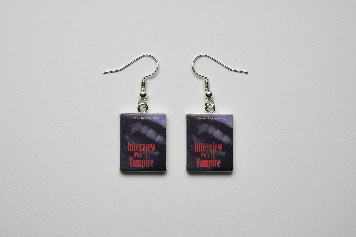 Mini Horror Book Earrings