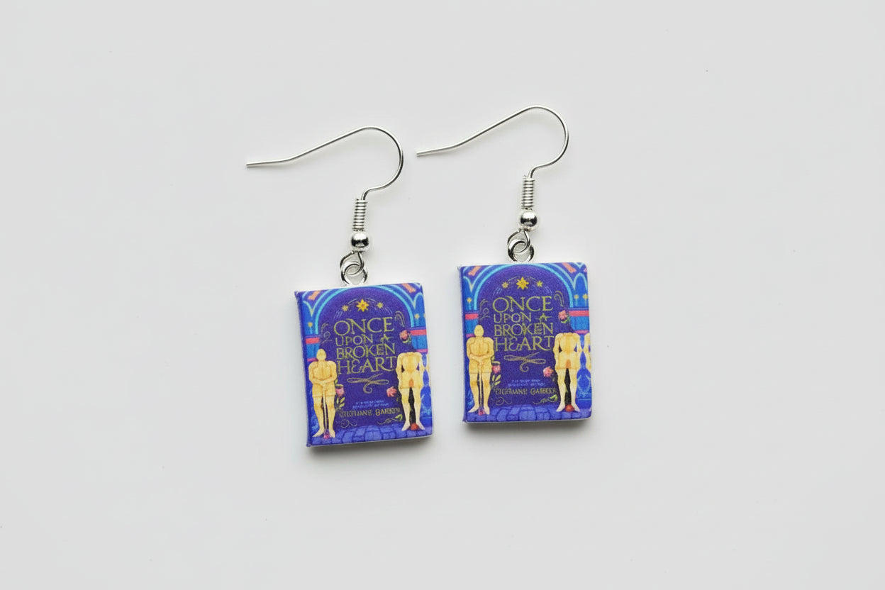 Mini Romance Book Earrings