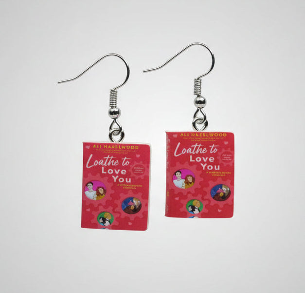 Mini Romance Book Earrings