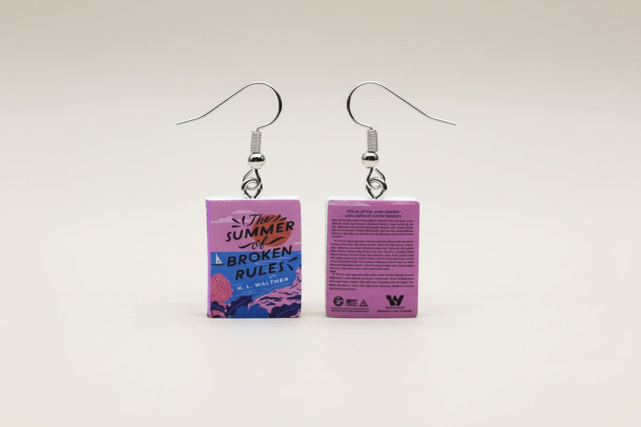 Mini Romance Book Earrings