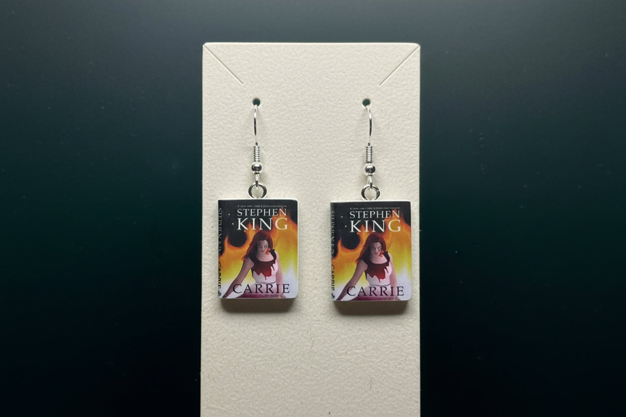 Mini Horror Book Earrings