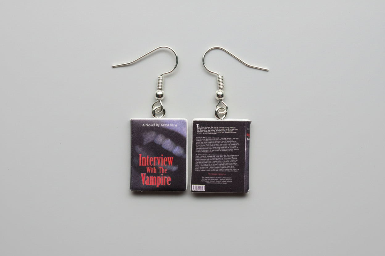 Mini Horror Book Earrings