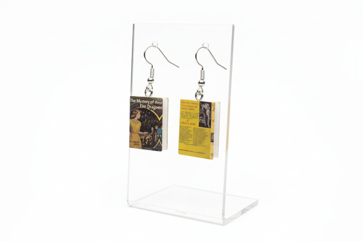 Mini Mystery Book Earrings