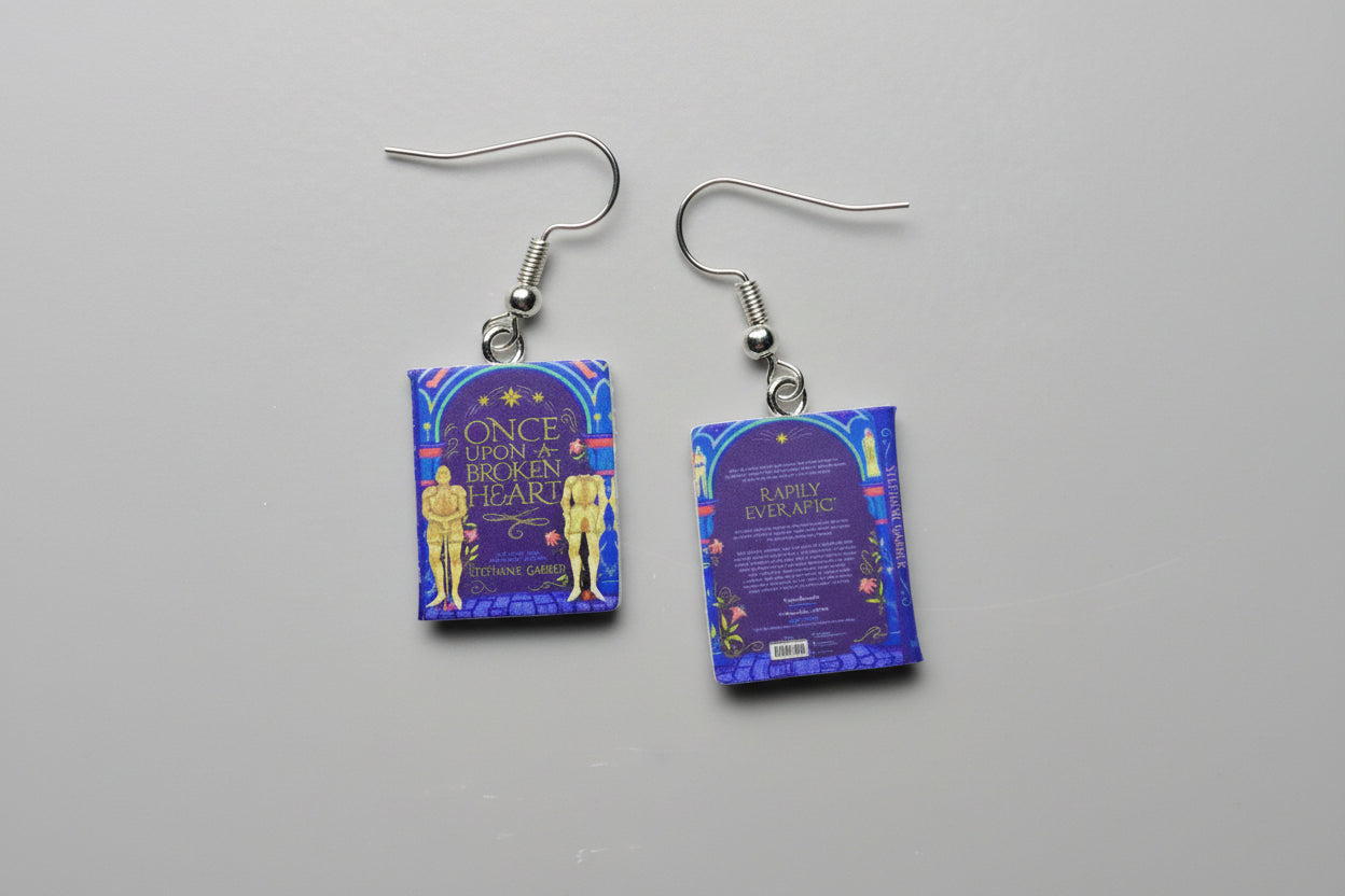 Mini Romance Book Earrings
