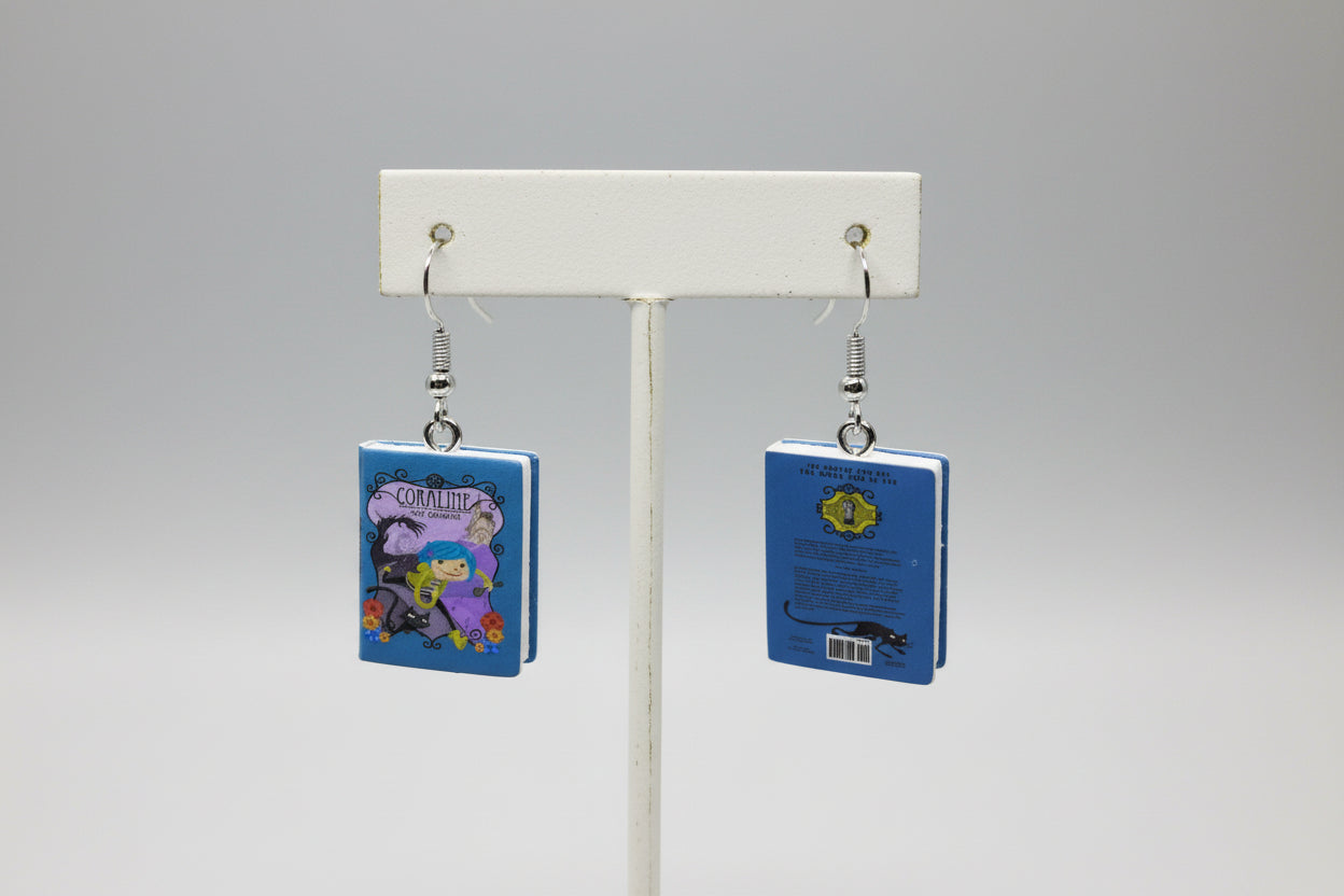 Mini Fiction Book Earrings