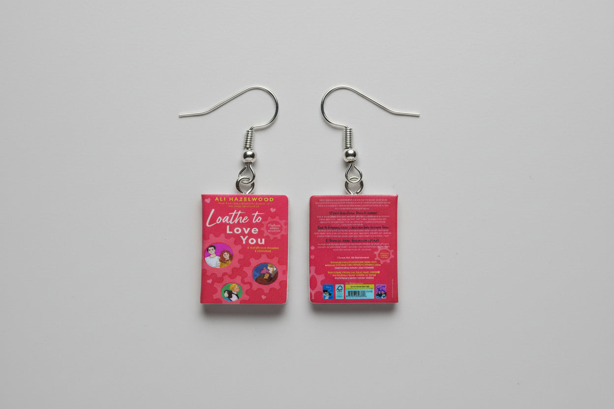 Mini Romance Book Earrings