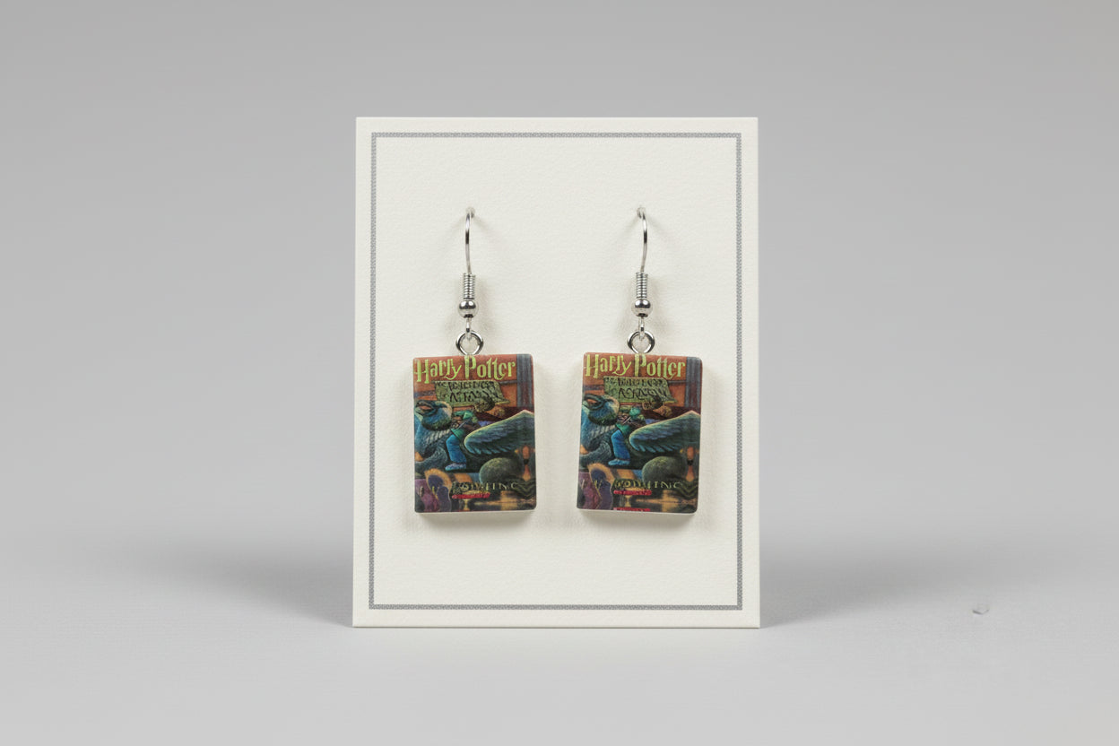 Mini Fantasy Book Earrings
