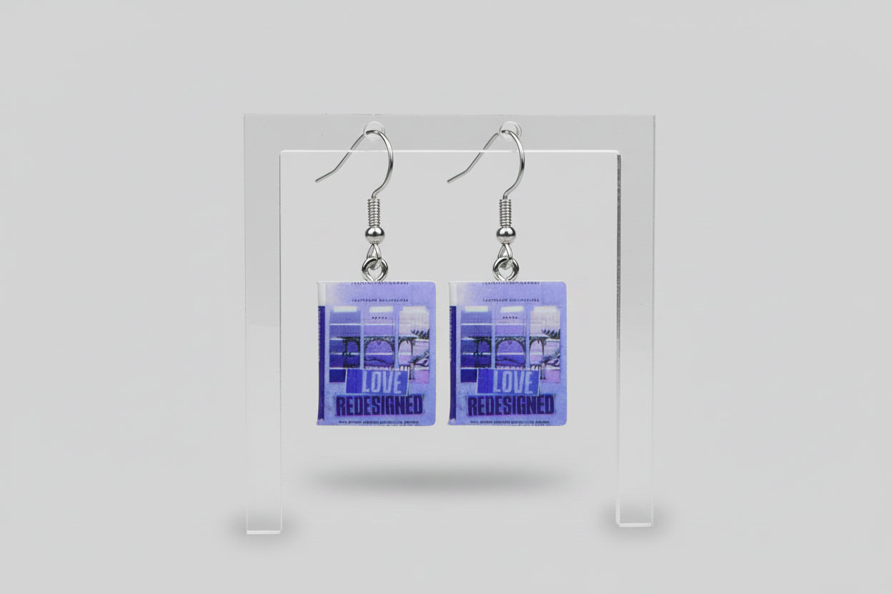 Mini Romance Book Earrings