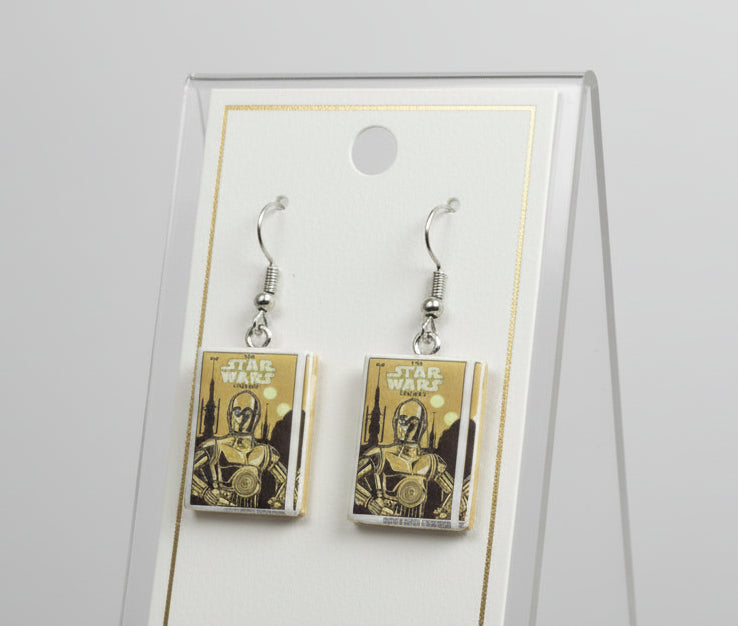 Mini Fiction Book Earrings
