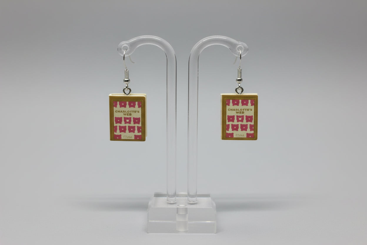 Mini Classic Book Earrings