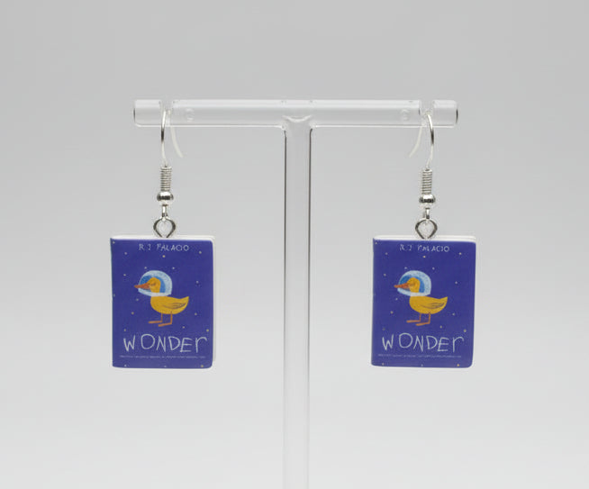 Mini Fiction Book Earrings