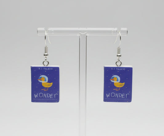 Mini Fiction Book Earrings