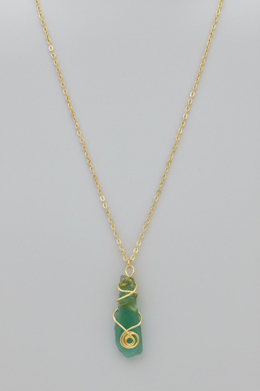 Wrapped Sea Glass Necklaces
