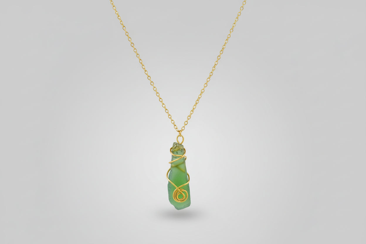 Wrapped Sea Glass Necklaces